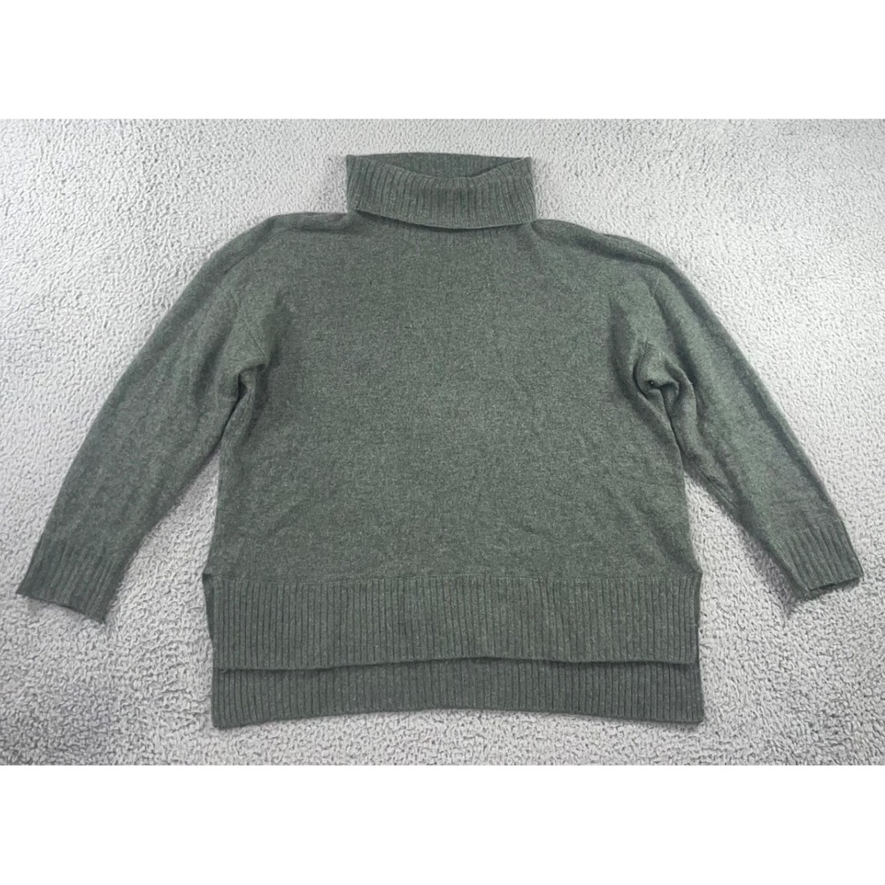 Saks Fifth Avenue Cashmere Turtle‎ Neck Sweater Women Large Long Sleeve Soft